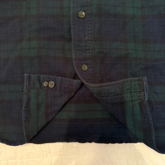 L.L. Bean Men's Dark Plaid Button Down Flannel Shirt Size XXL - Picture 6 of 10